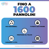 4 Sacchetti Profumati e 1 Ricarica Ricaricabile Compatibile con Mangiapannolini Maialino Foppapedretti, LitterLocker II - 1600 Pannolini (Durata Stimata 6 Mesi) - Fam Fun